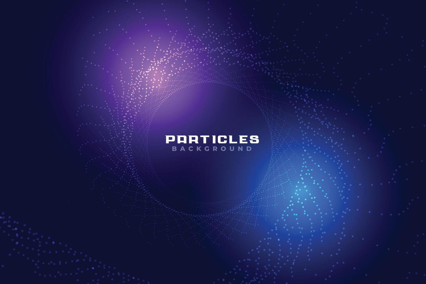 glowing abstract technology style particles background design vector