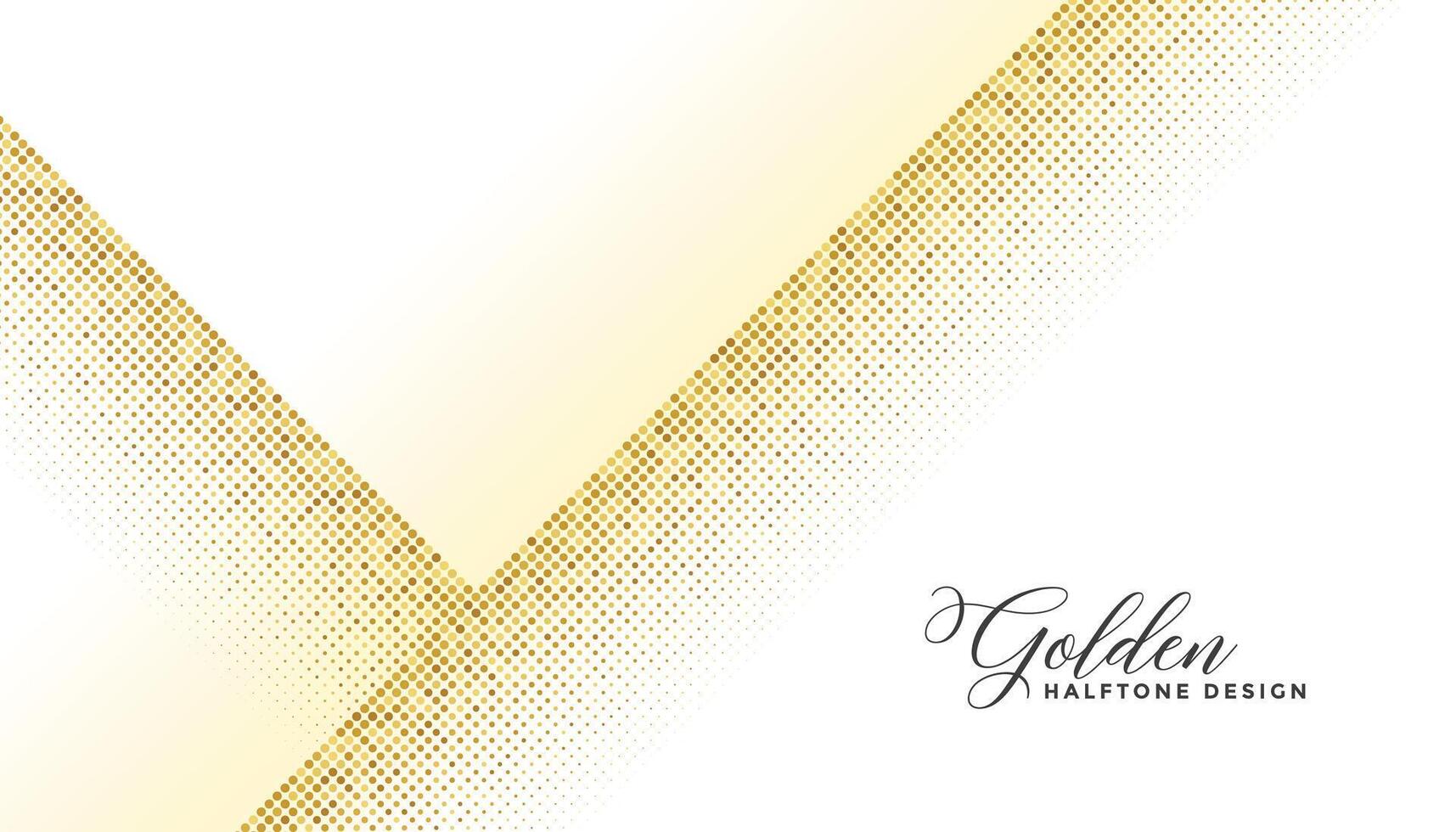 golden halftone stylish design on white background vector