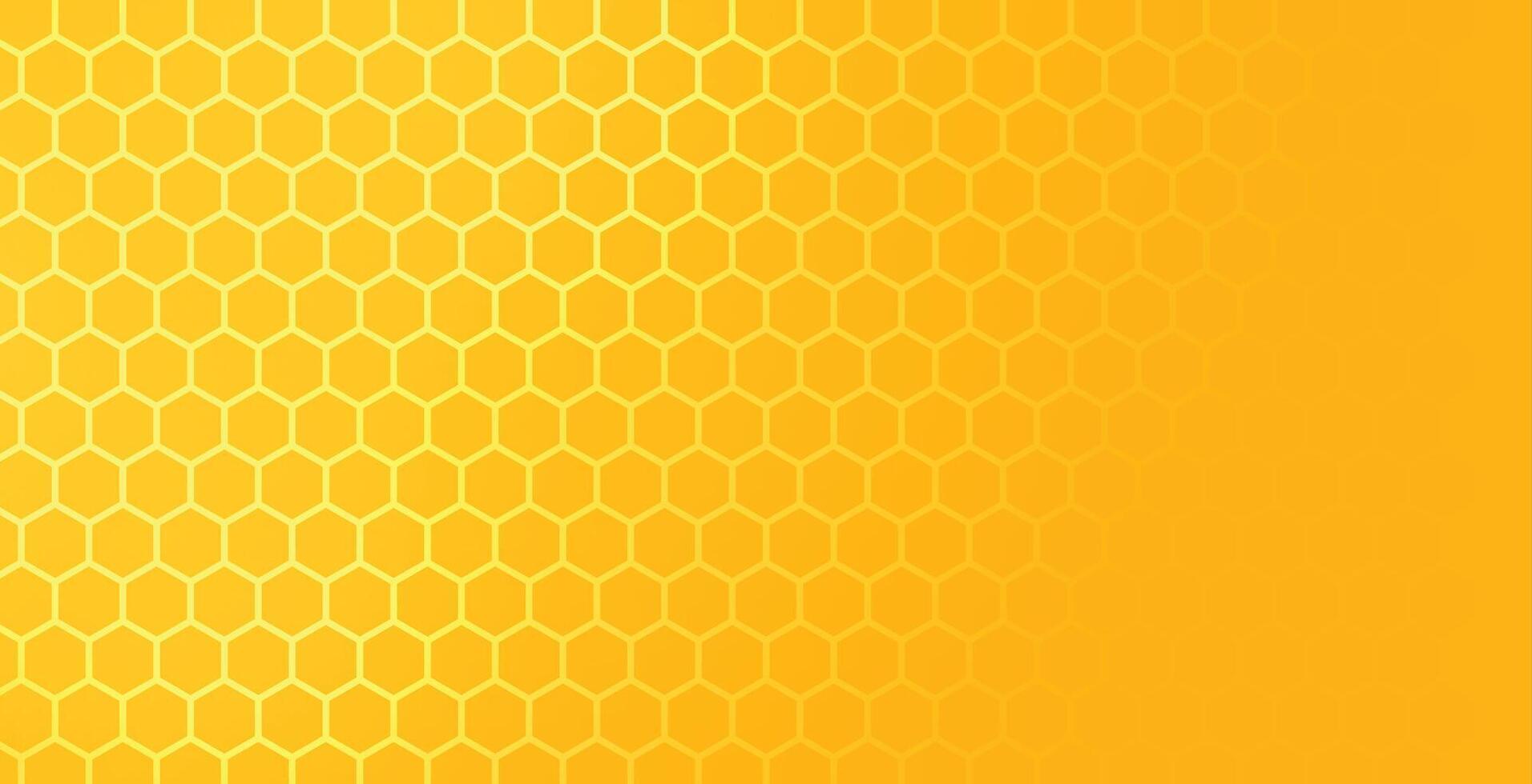 yellow hexagonal honeycomb mesh pattern with text space vector