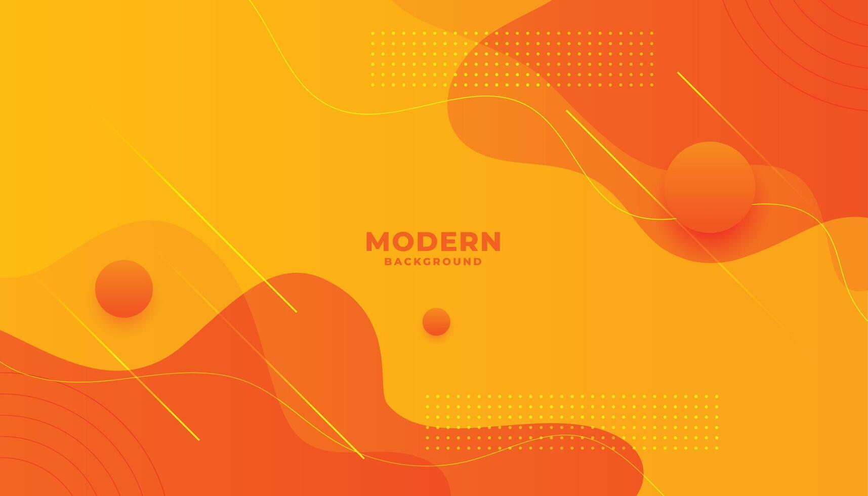 abstract yellow and orange minimal style background design vector