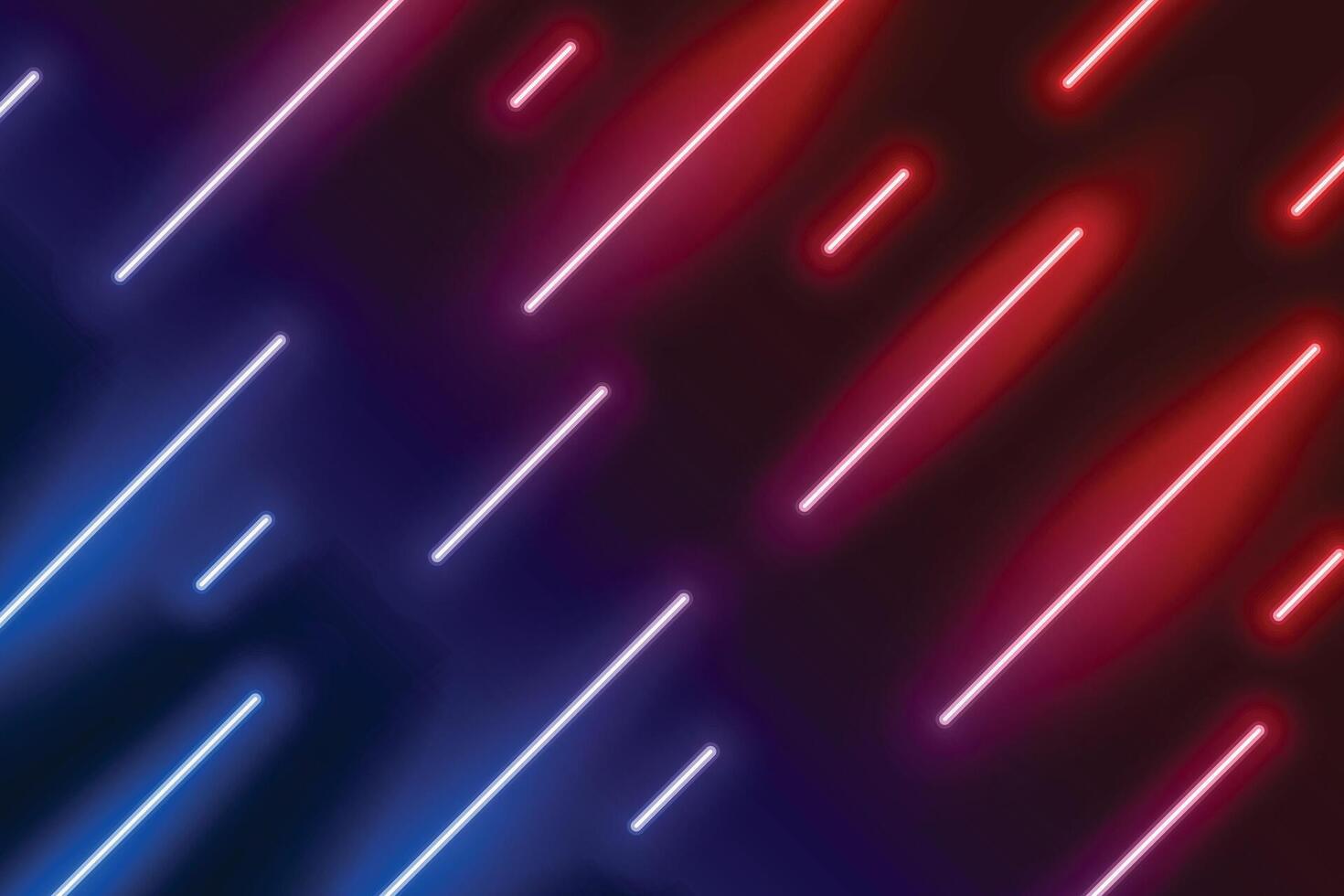 neon  light effect show line in diagonal direction vector