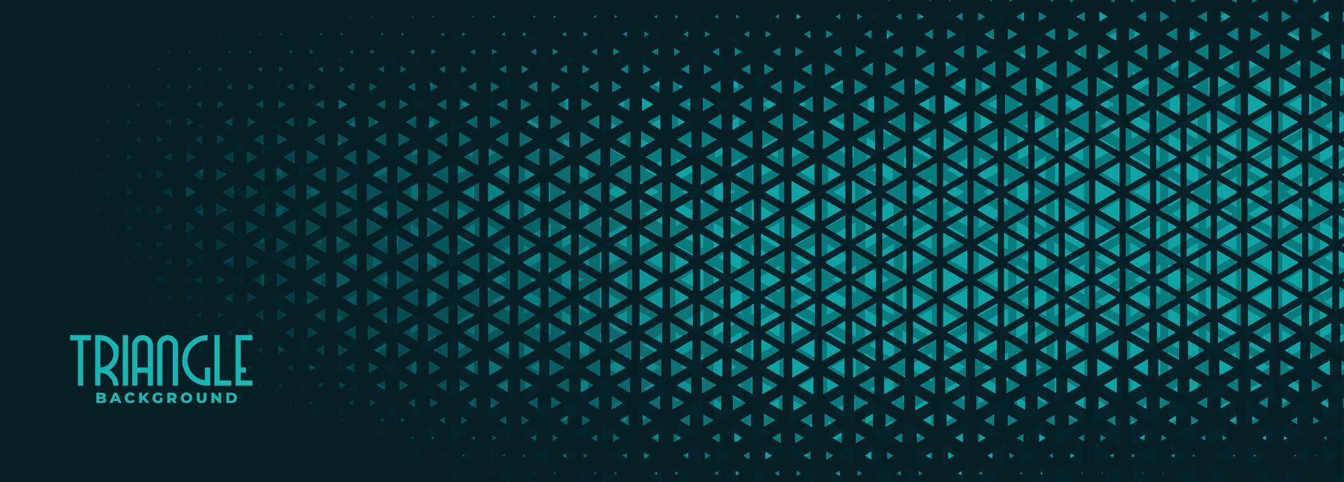 abstract small triangle halftone pattern banner vector