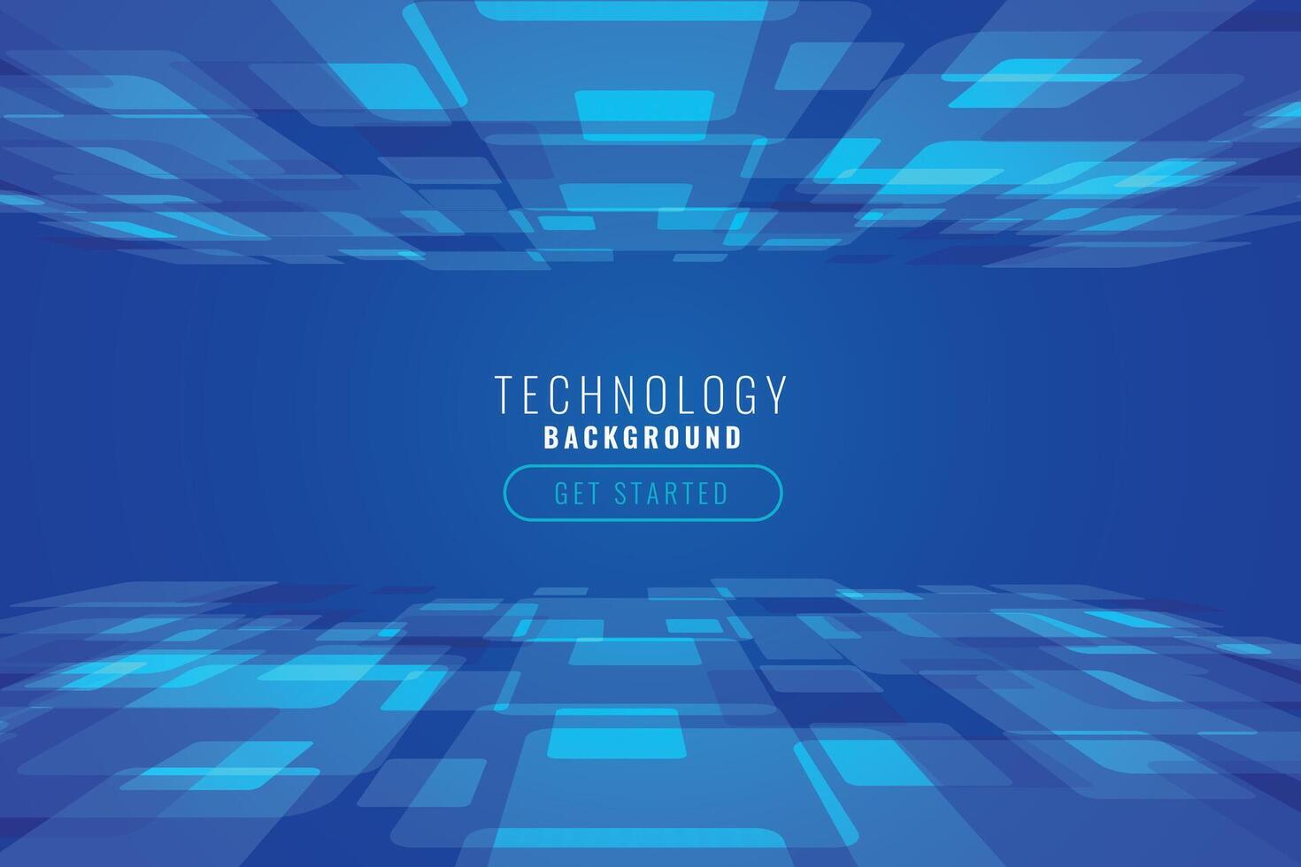 digital technology abstract background in perspective style vector