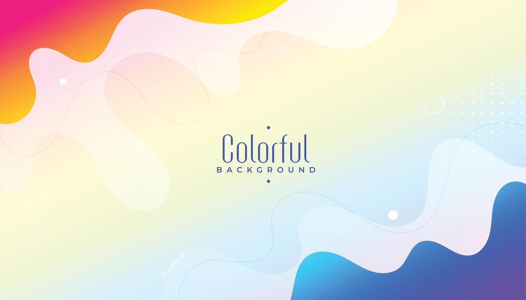 stylish abstract colorful background in fluid style vector