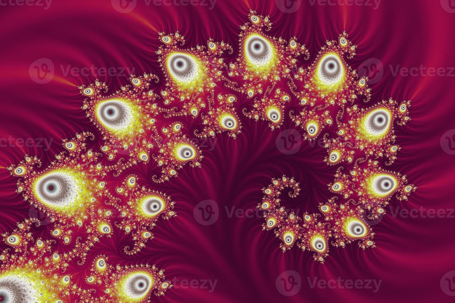 Beautiful zoom into the infinite mathematical mandelbrot set fractal. photo
