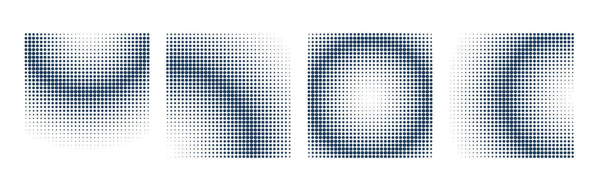 trama de semitonos antecedentes conjunto con cuadrado formas vector