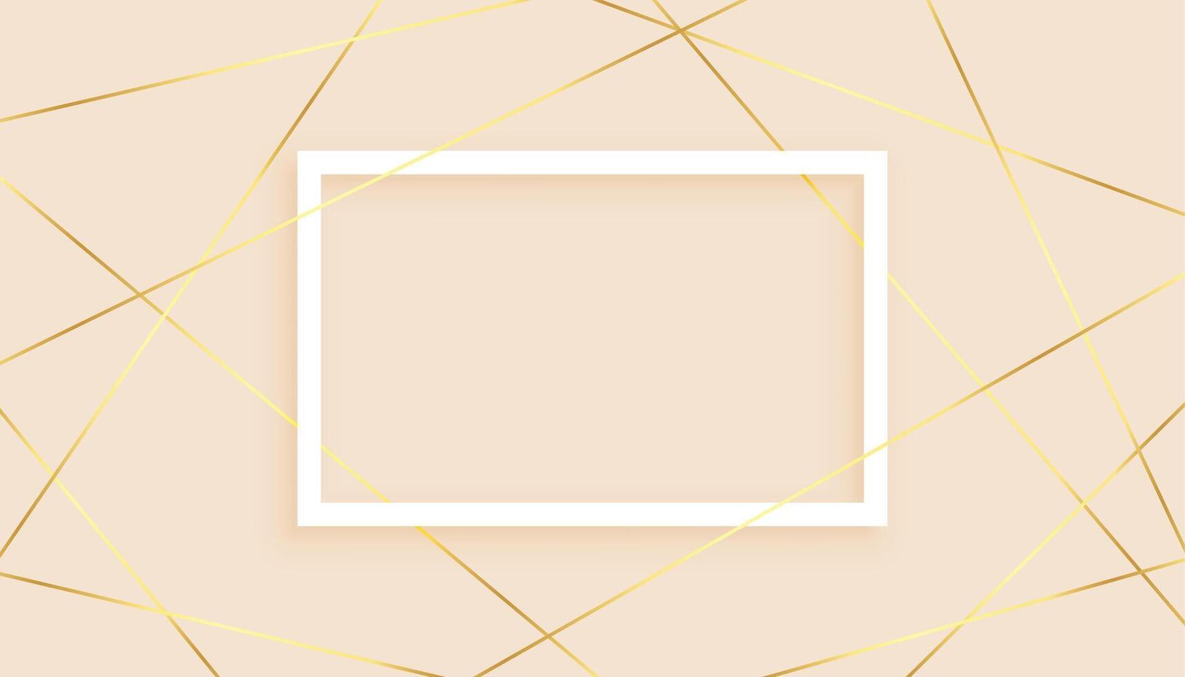 elegant golden lines low poly abstract background vector