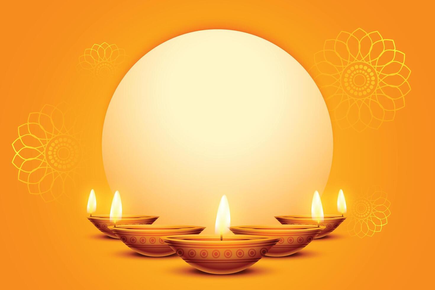 tradicional diwali antecedentes con imagen o texto espacio vector