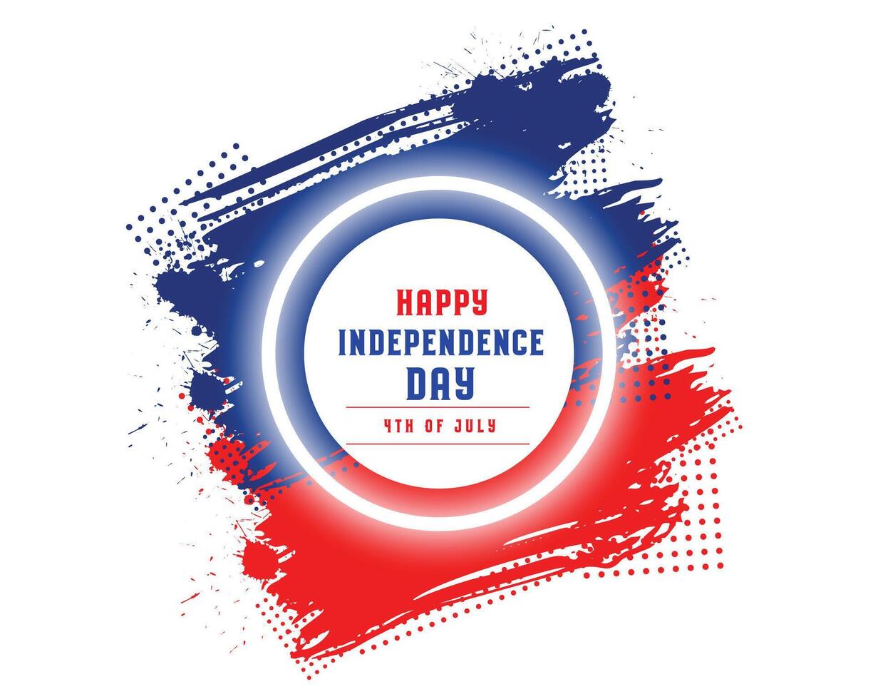 happy independence day united states of america background in abstract style vector