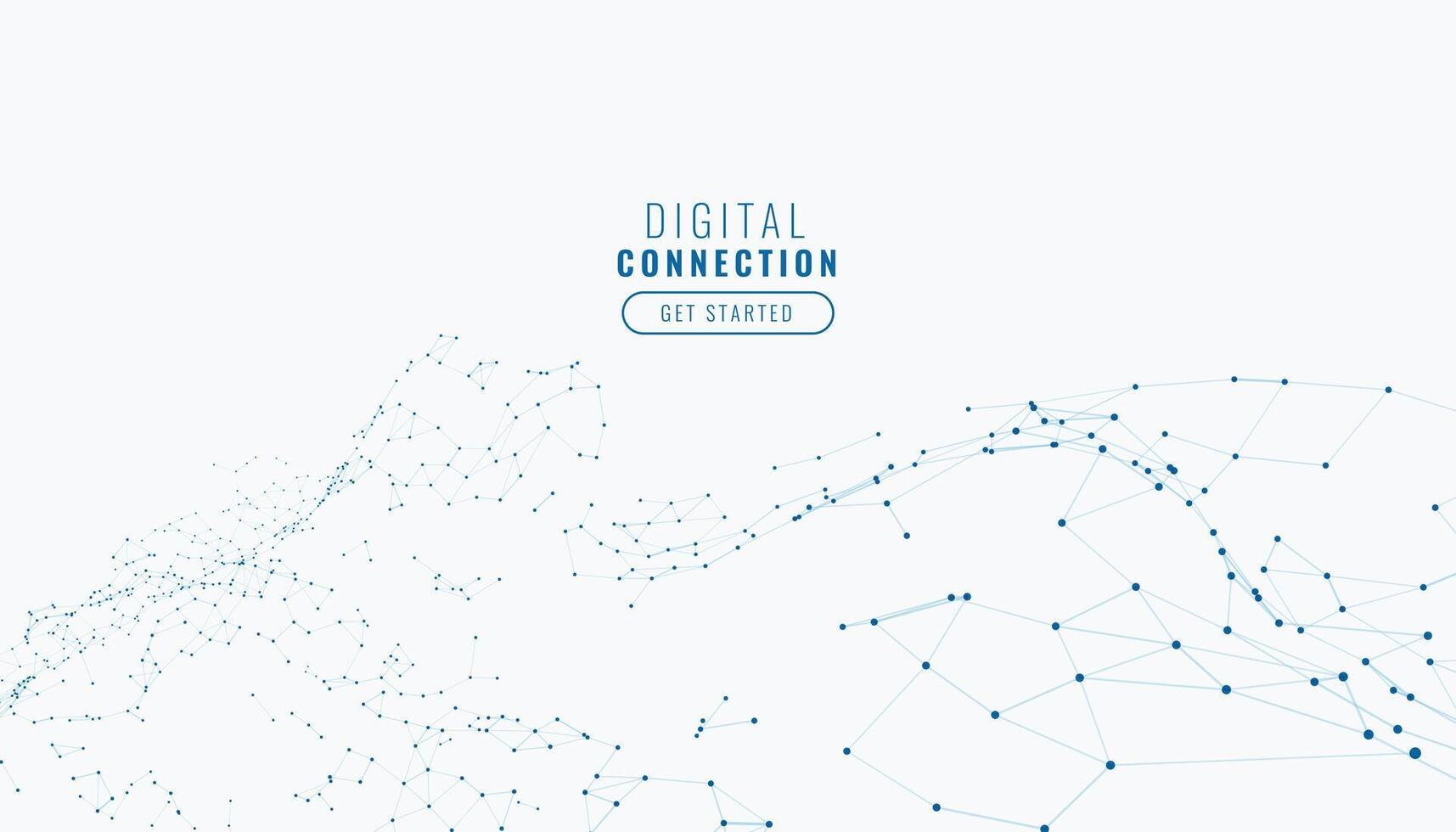 abstract white digital network connection lines background vector