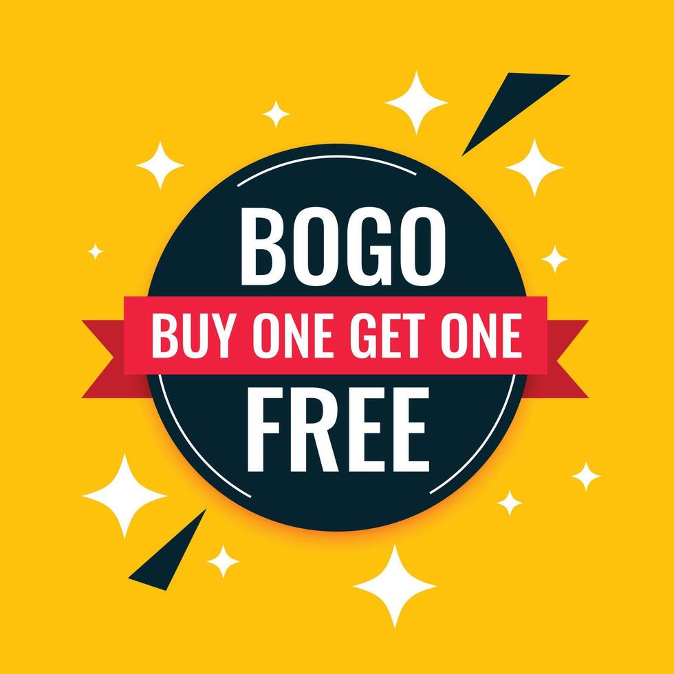 buy one get one free marketing poster design vector