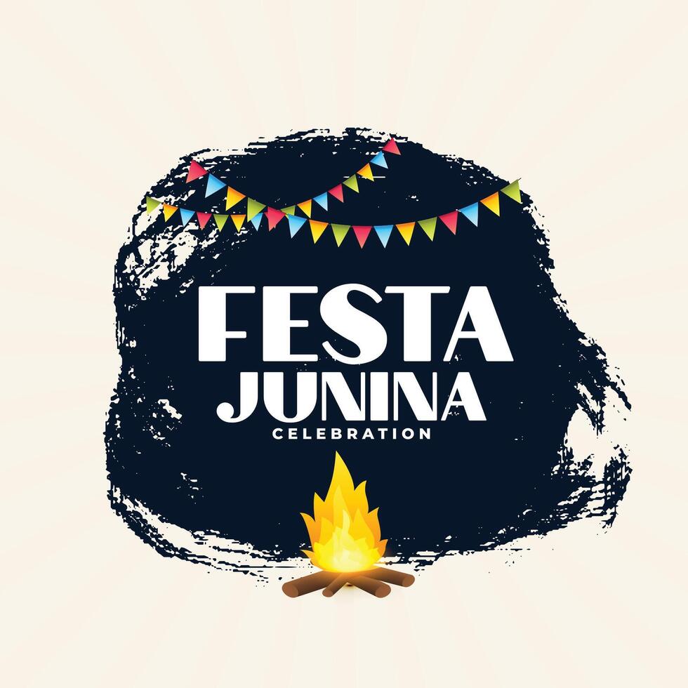 festa junina brasileño festival póster antecedentes diseño vector