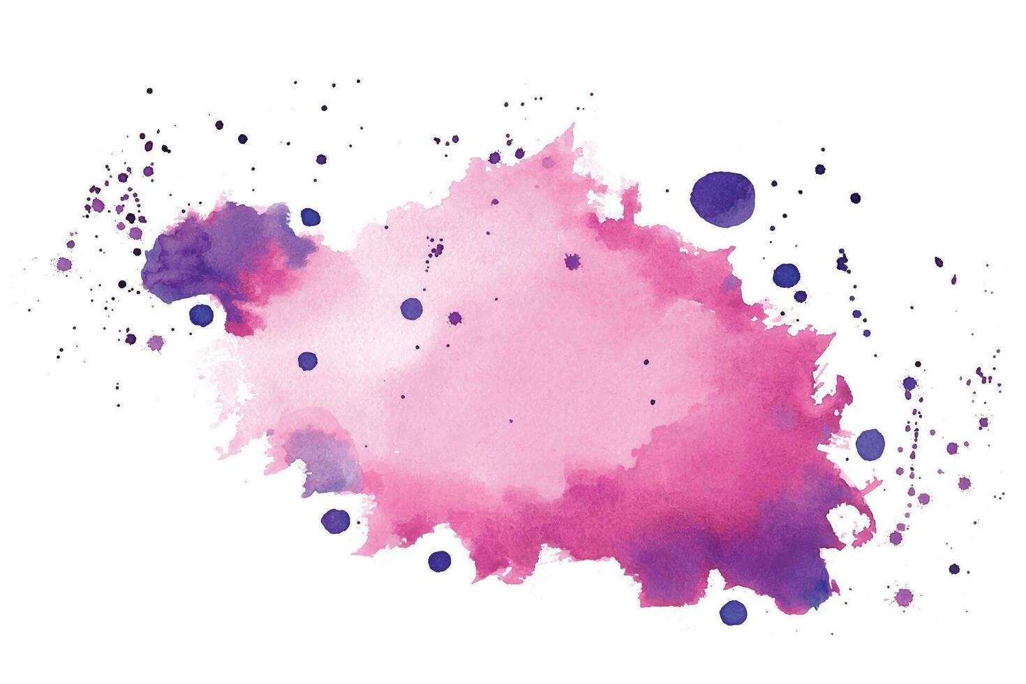 pink purple shade watercolor splatter splash texture design vector