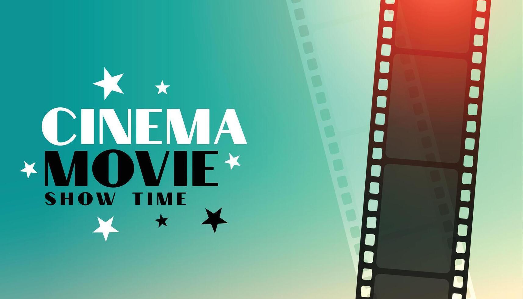 cinema movie background with film strip design vector