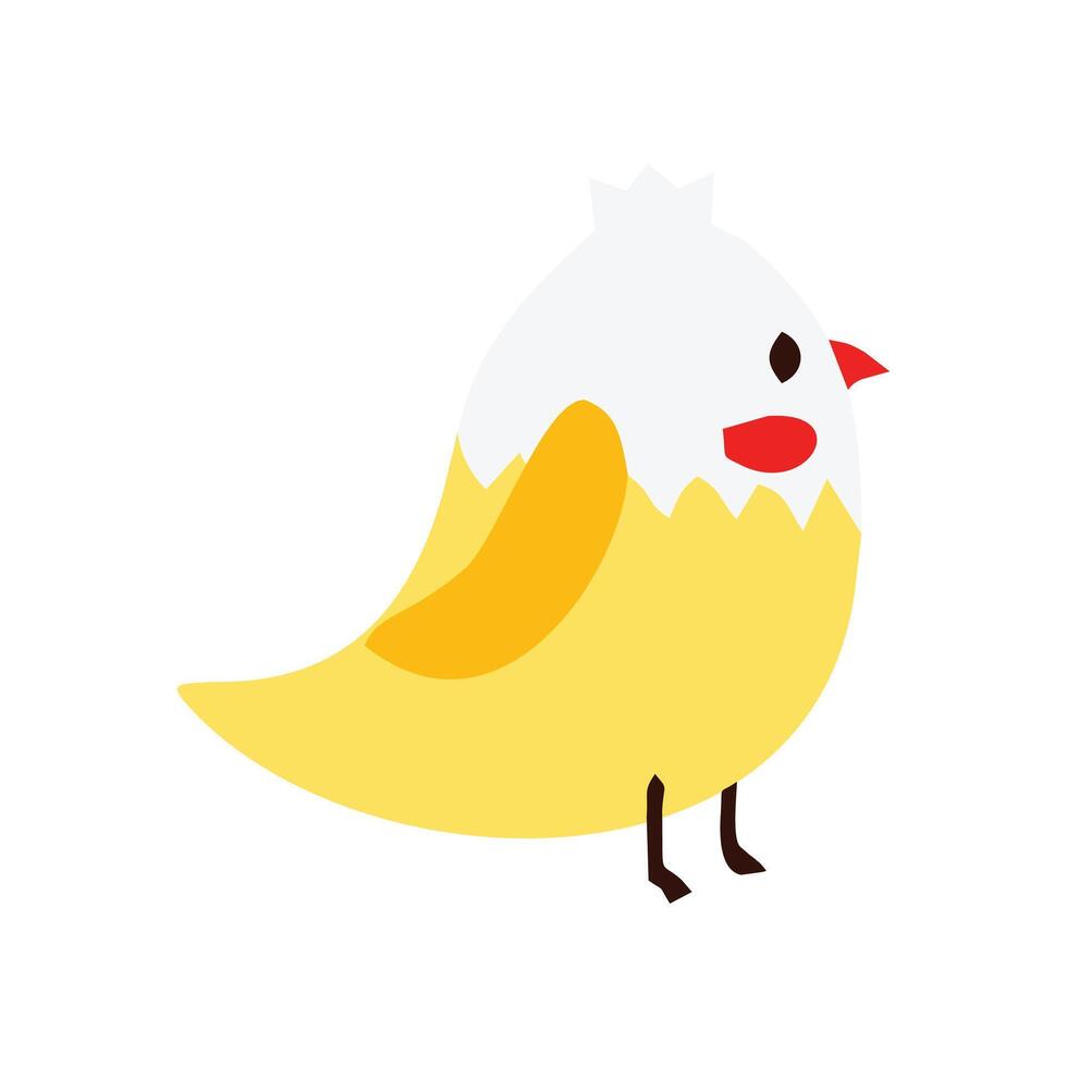 Cute little chicken icon vector isolated on white background for your web and mobile app design, Little chicken logo concept. resources graphic element design with an animal theme