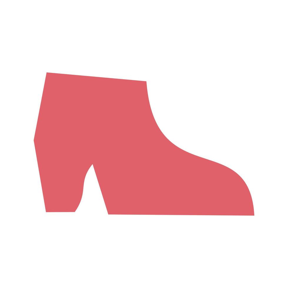 Women's shoes icon. Flat color design. Vector Illustration. Clean Look Trendy Icon...