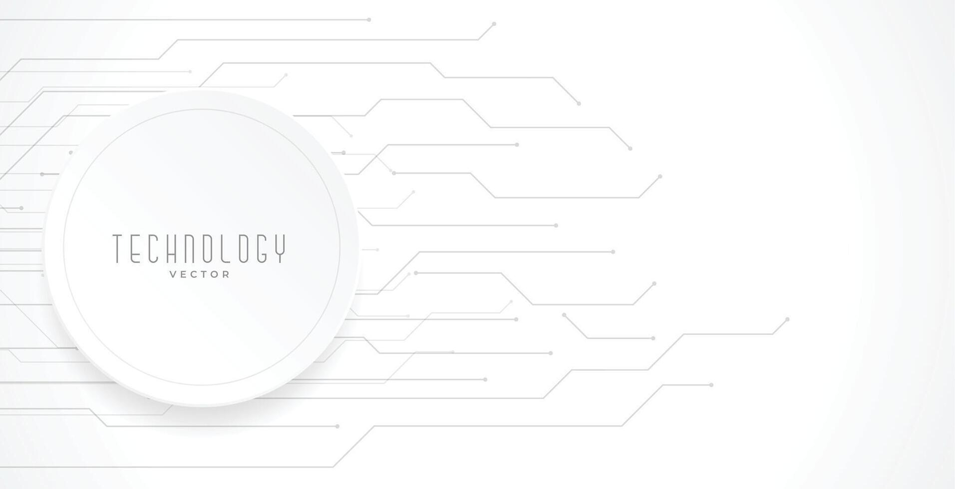 blanco tecnología circuito líneas diagrama antecedentes diseño vector