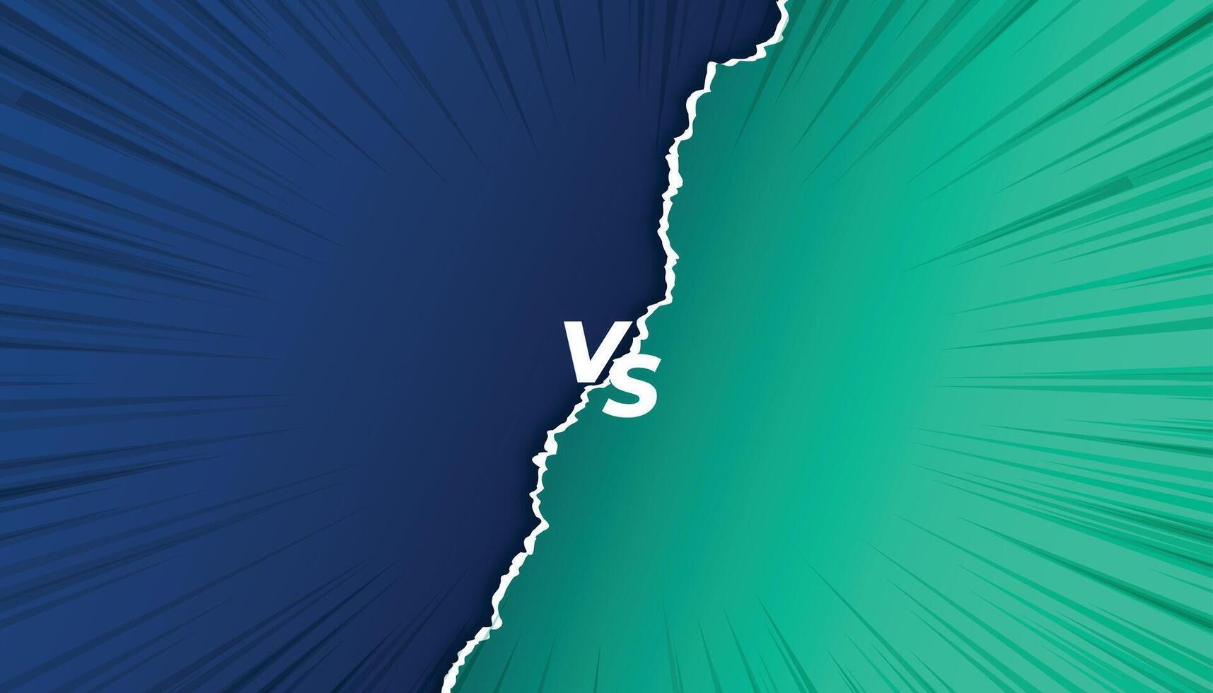 versus vs screen background in torn paper style vector