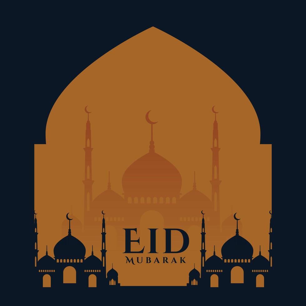 eid festival deseos tarjeta diseño islámico antecedentes vector