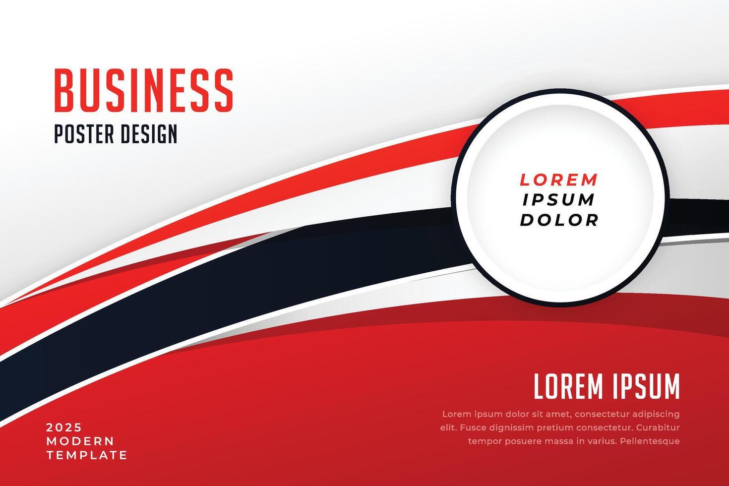 stylish red business presentation brochure template design vector