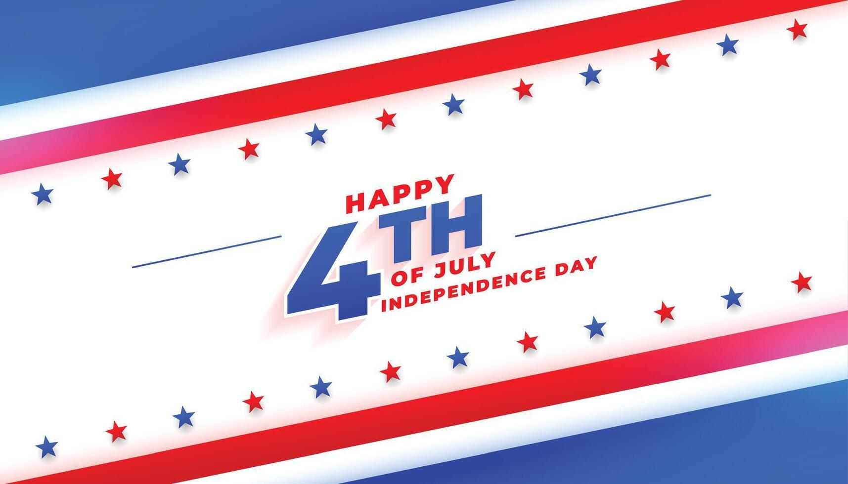 happy 4th of july independence day poster design vector