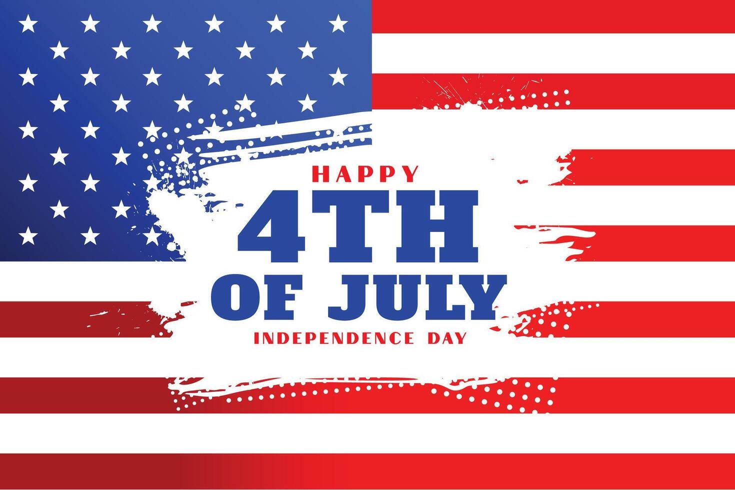 happy fourth of july american independence day flag background vector