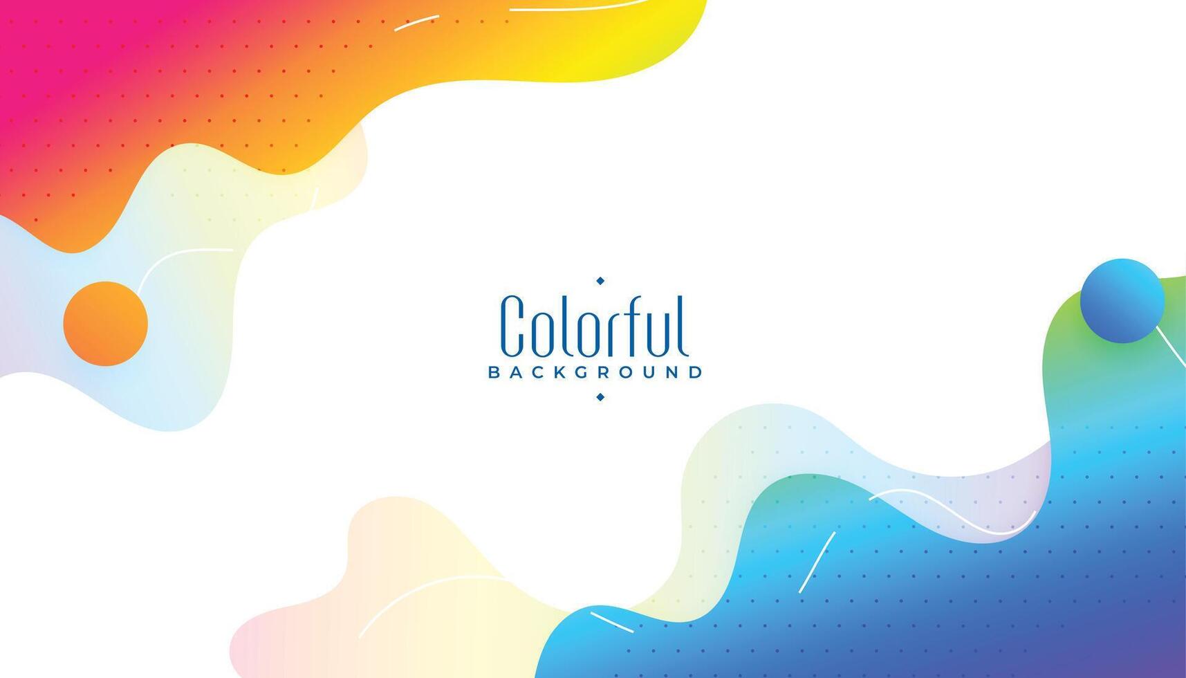 fluid style colorful abstract background vector