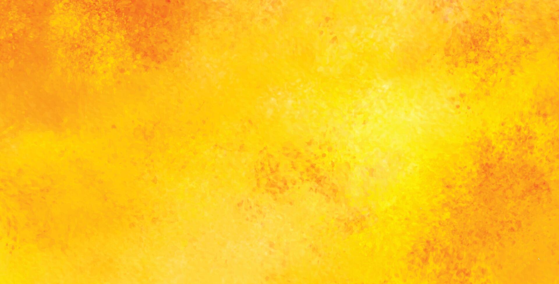 abstract background of watercolor in orange yellow color vector