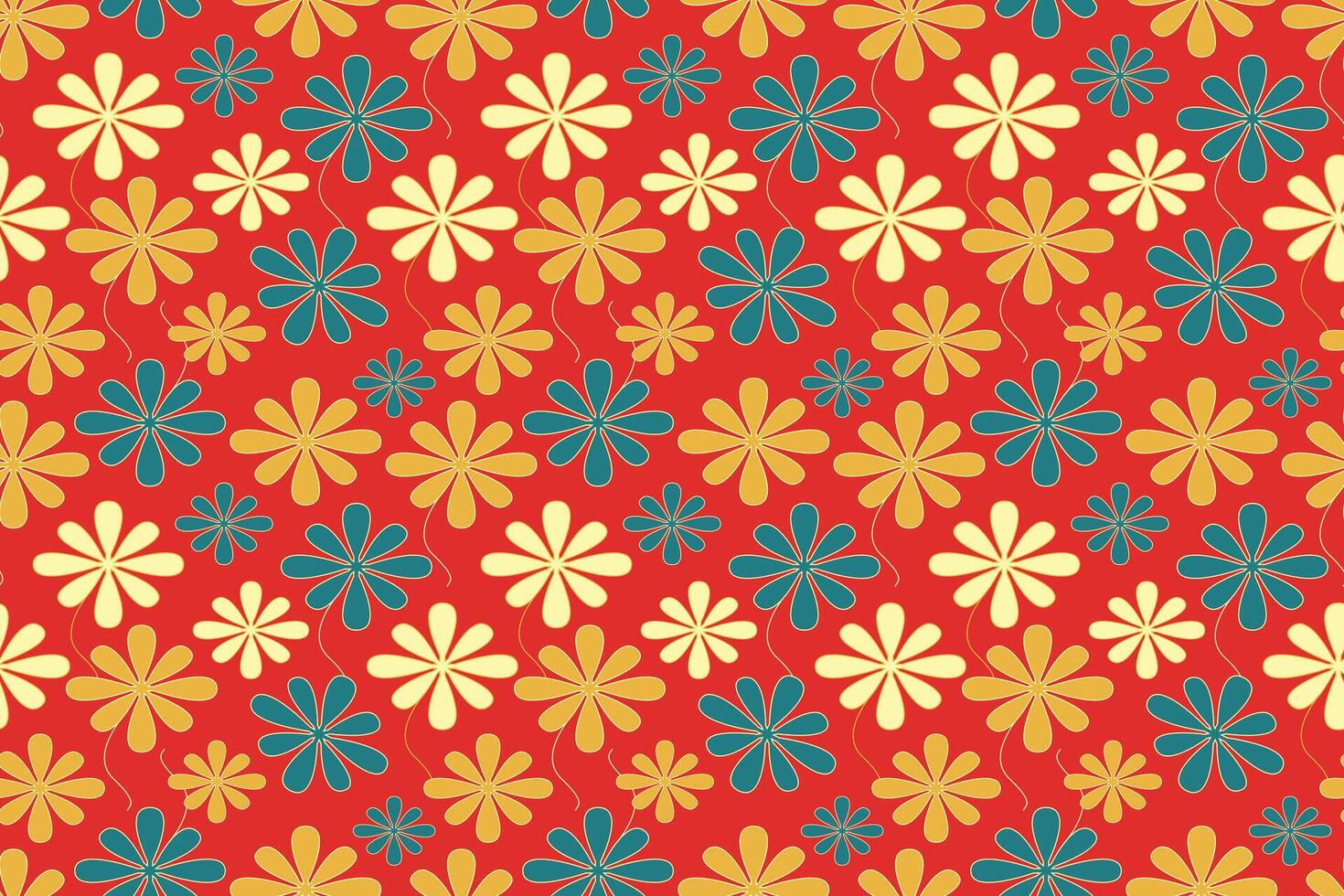 Luxury Golden Floral Pattern vector
