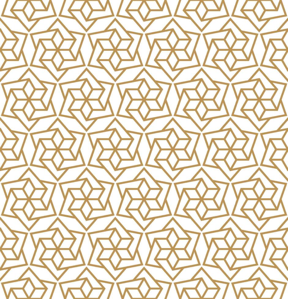 Seamless abstract geometric pattern in Islamic style vector