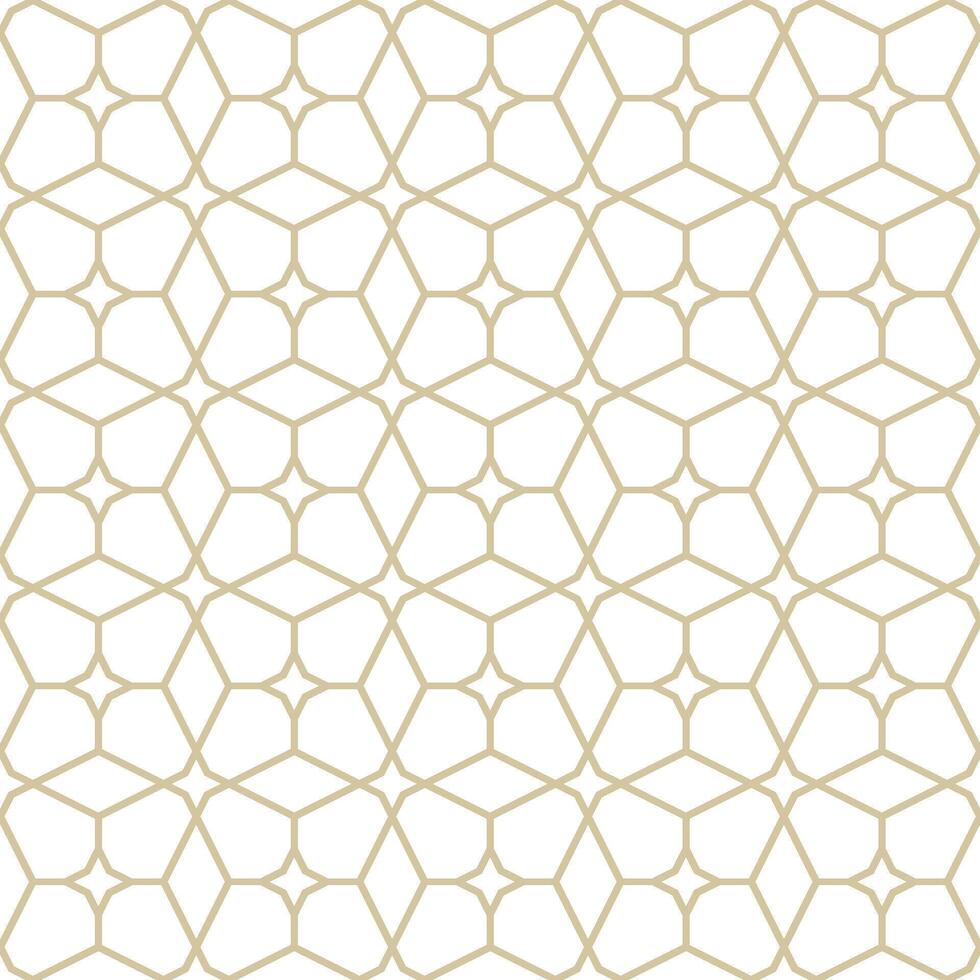 Seamless abstract geometric pattern in Islamic style vector