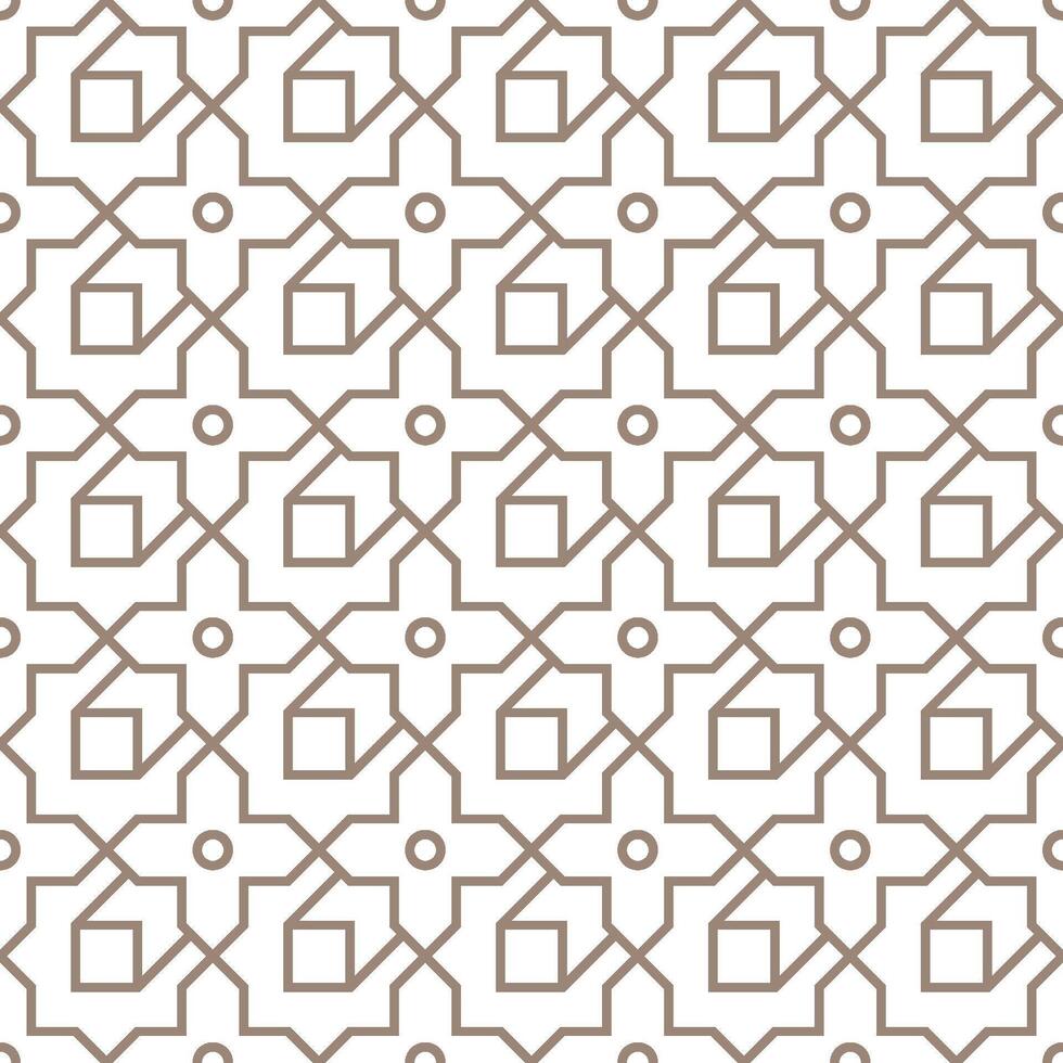 Seamless abstract geometric pattern in Islamic style vector