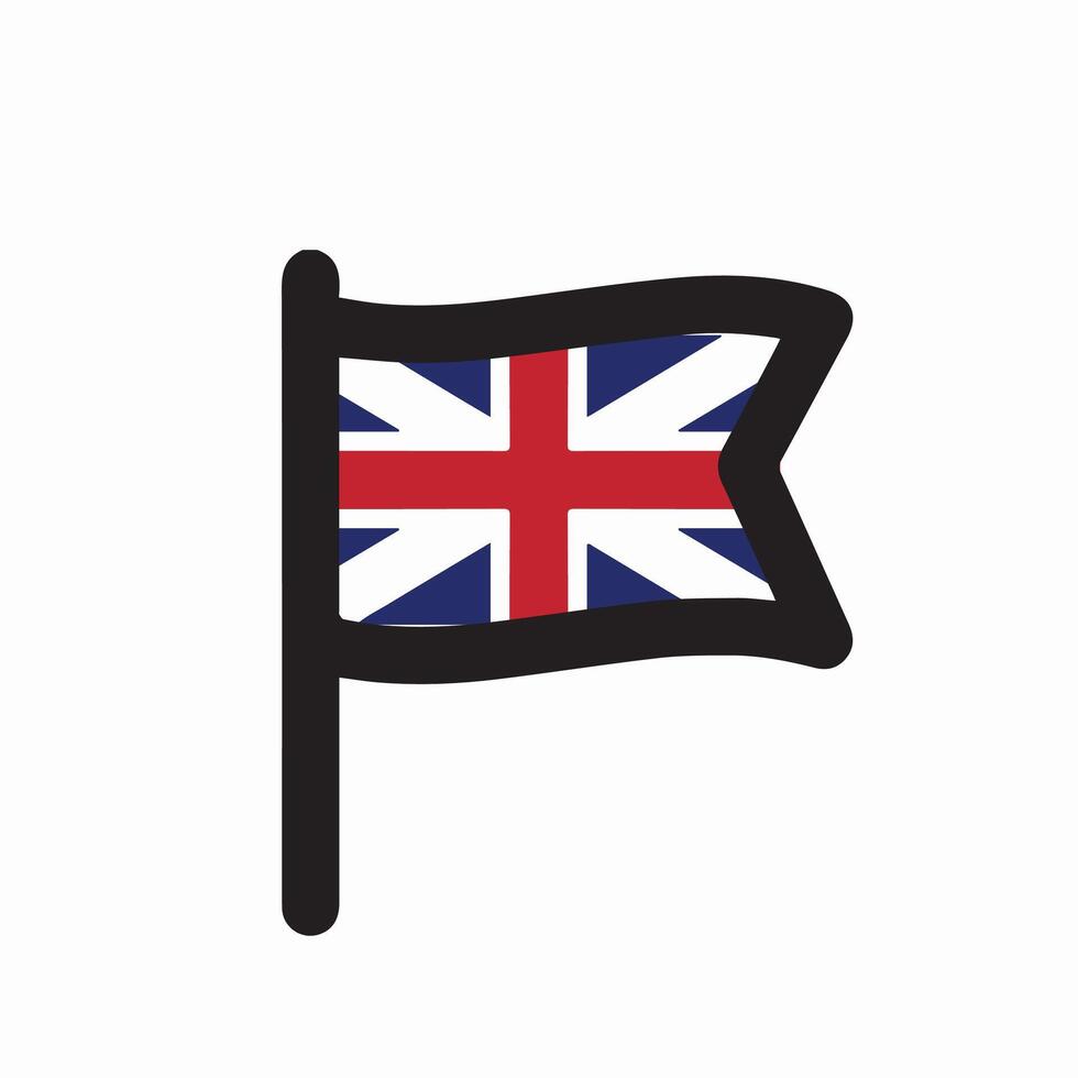 Flag icon of United Kingdom Pro vector