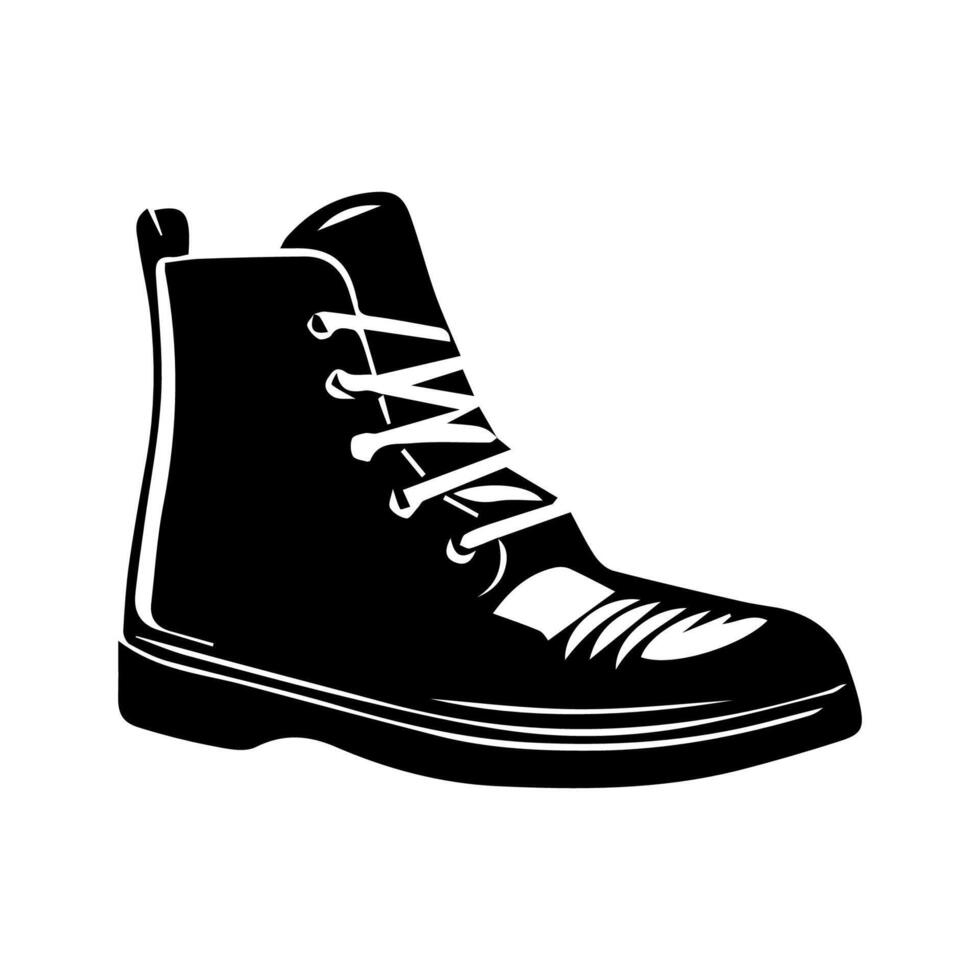 zapato icono en blanco antecedentes. vector ilustración