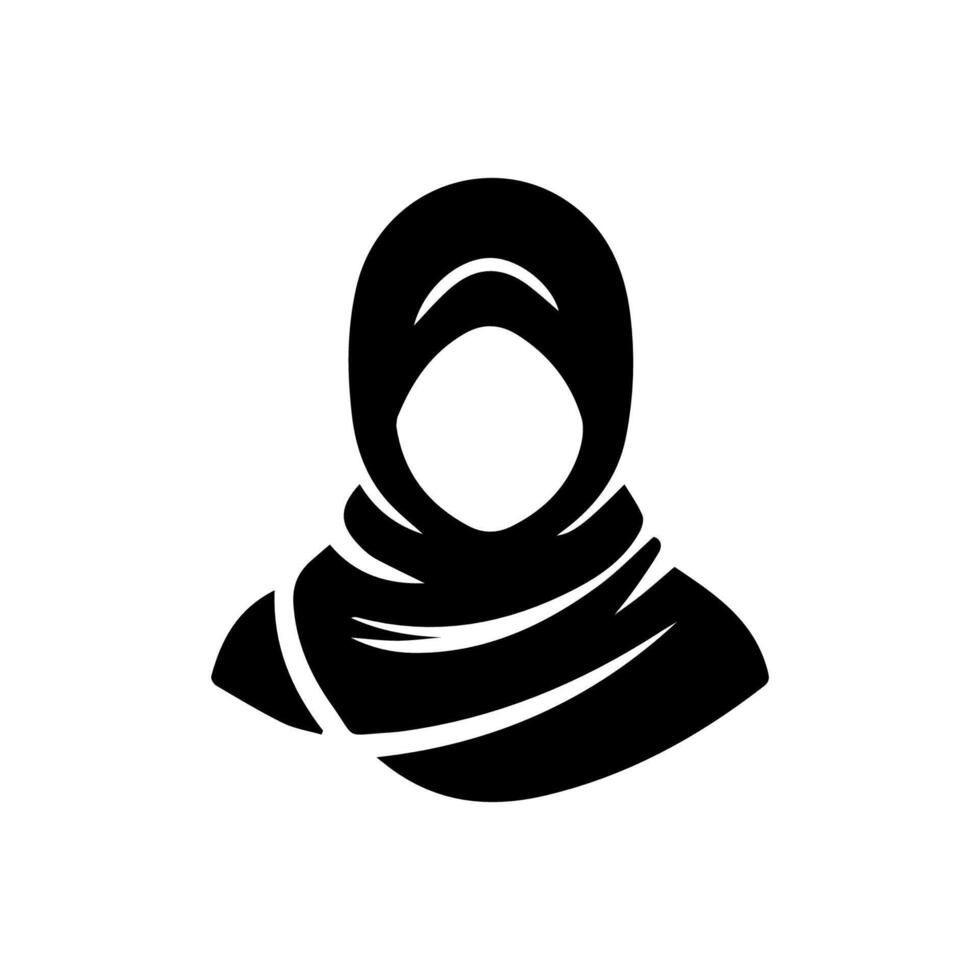 Women Hijab Beauty Vector Logo Template