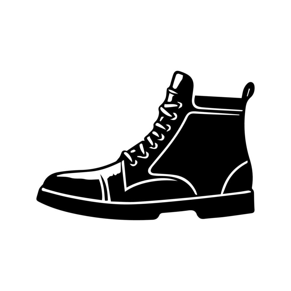 Shoe Icon on White Background. Vector illustration