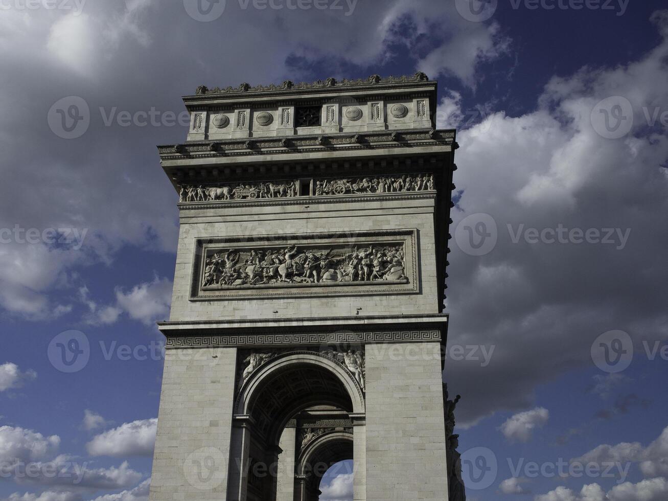 paris and the seine river photo