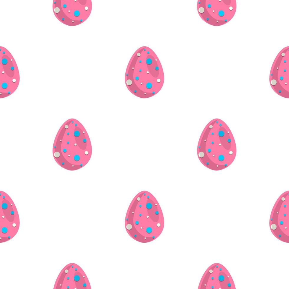 ilustración en tema sin costura celebracion fiesta Pascua de Resurrección con cazar vistoso brillante huevos vector