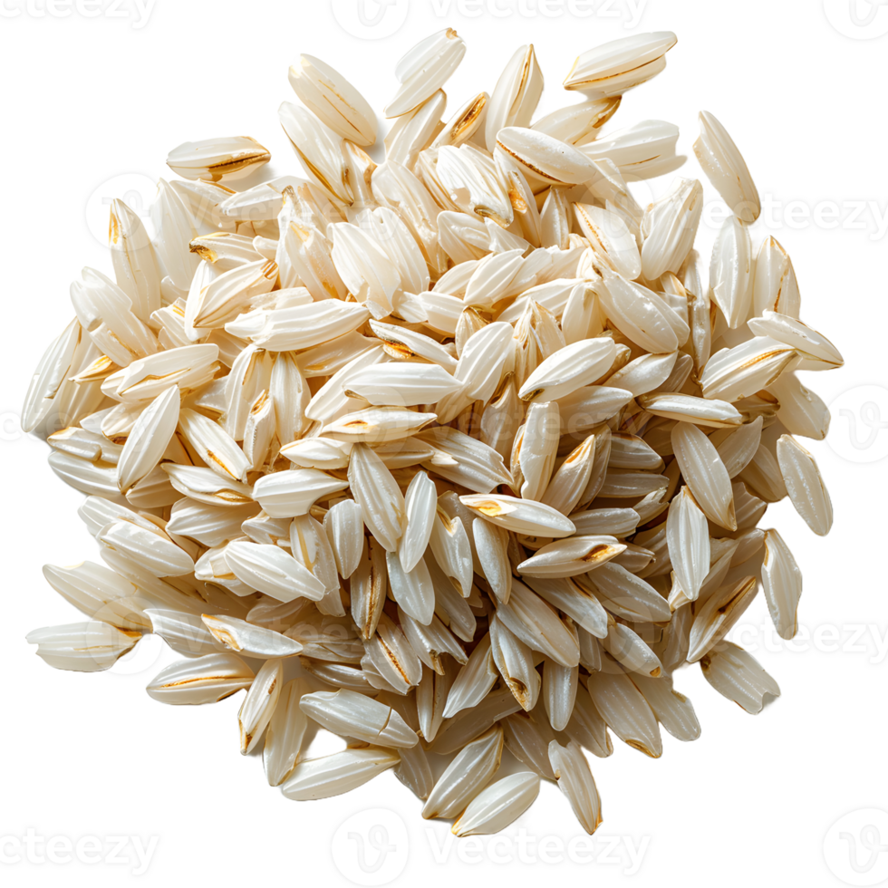 AI generated Pile of White Rice Grains Isolated on Transparent Background. Paddy Rice. Generative Ai png