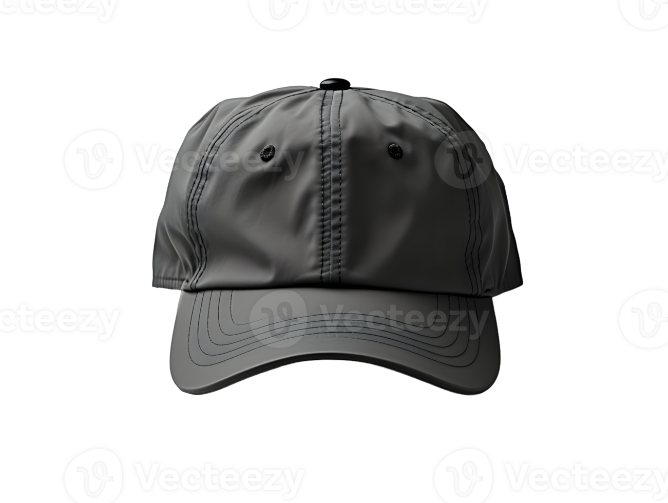 AI generated Dark Gray Military Cap Isolated on Transparent Background. Army Commando Hat. Generative Ai png