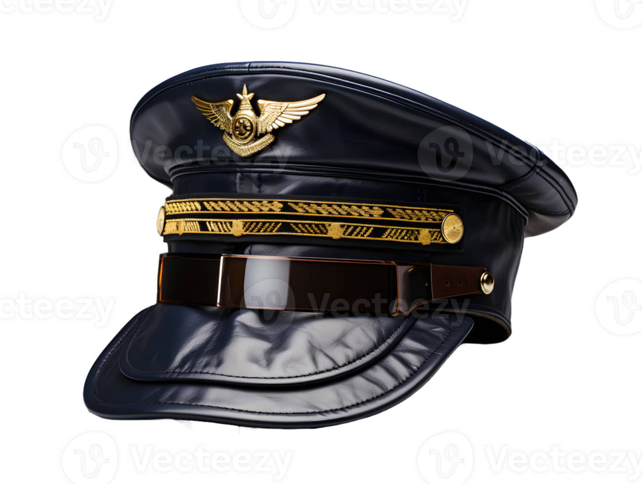 AI generated Air Force Military Cap Isolated on Transparent Background. Generative Ai png