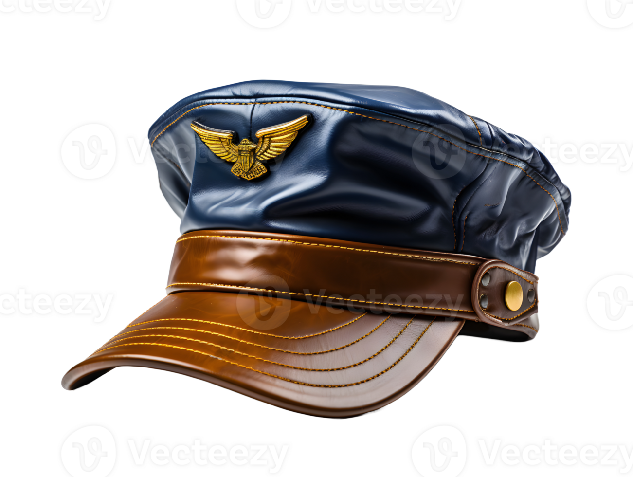 AI generated Air Force Military Cap Isolated on Transparent Background. Generative Ai png