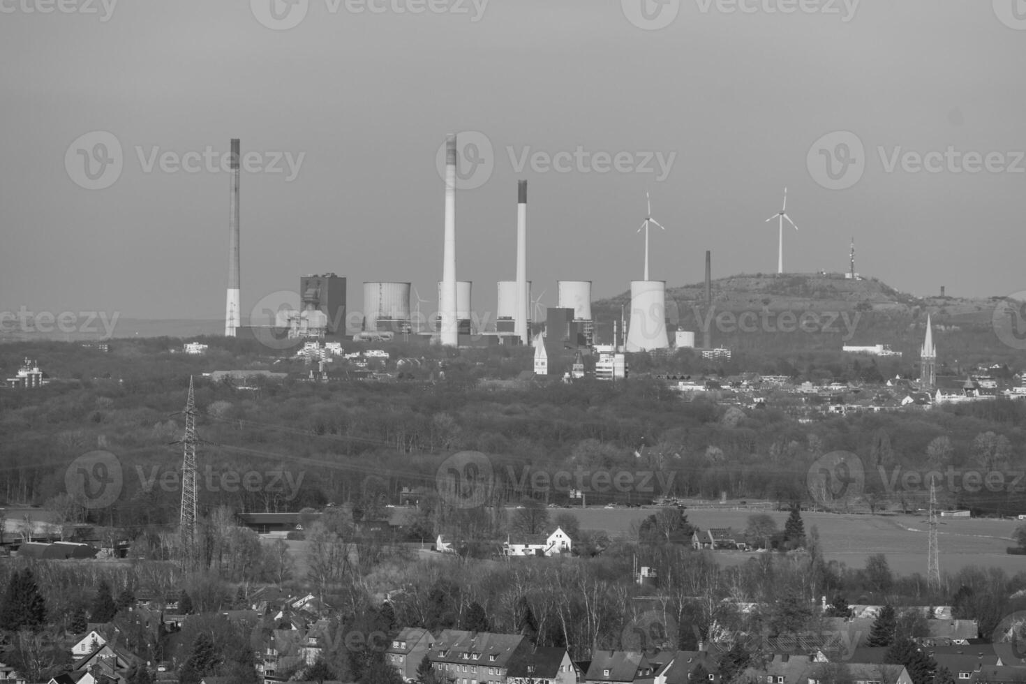 primavera hora en el alemán ruhr aerea foto