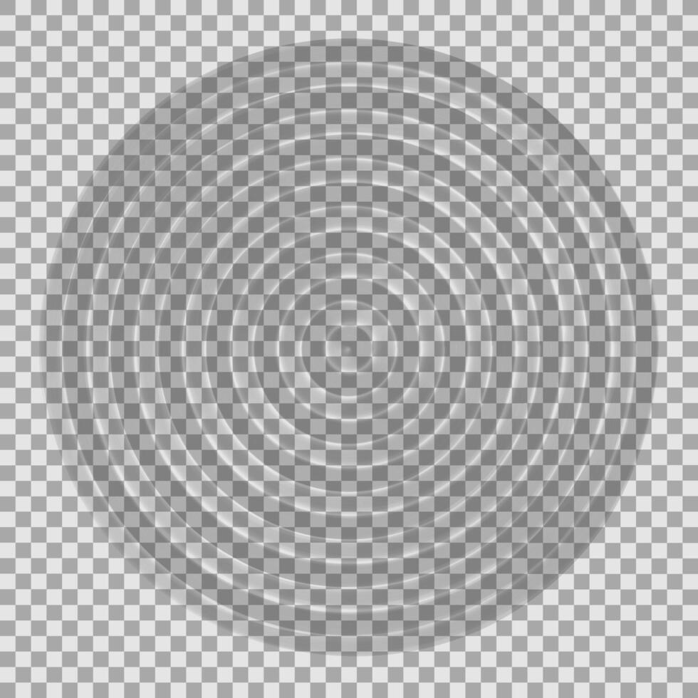 Ripple water top view vector