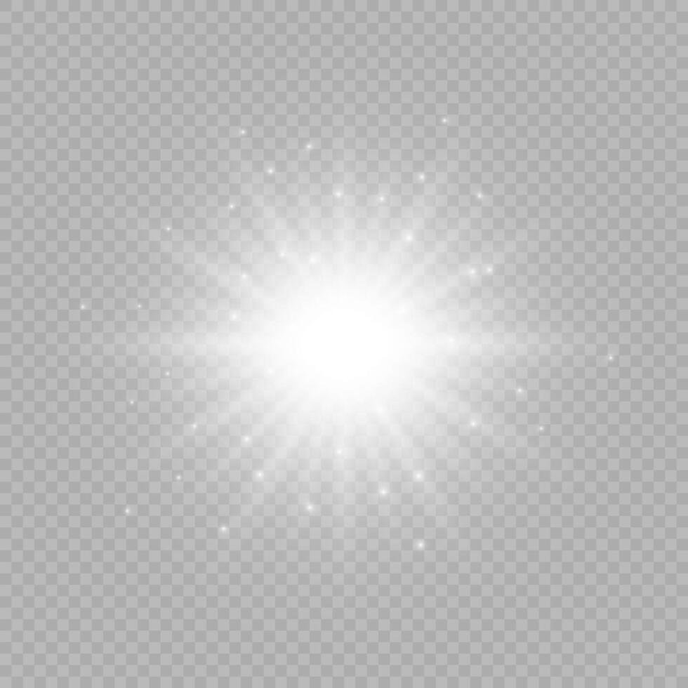 Light effect of lens flares vector