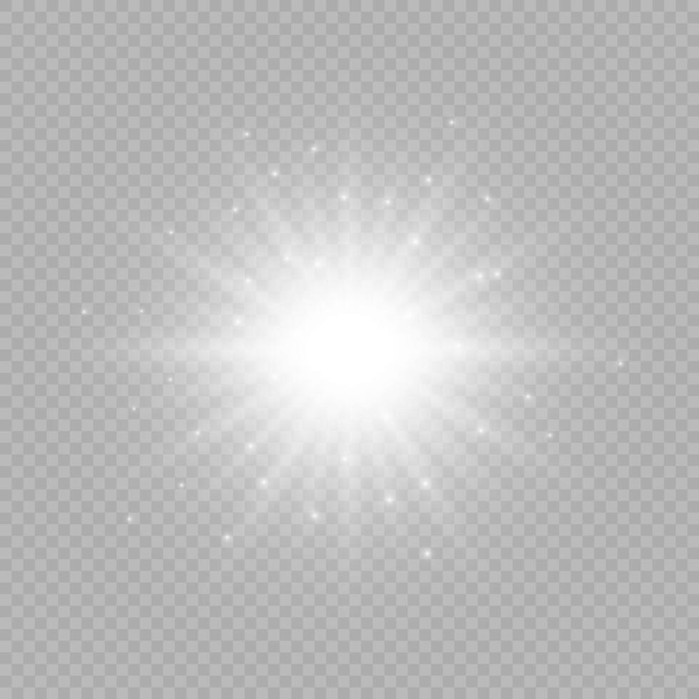 efecto de luz de destellos de lente vector