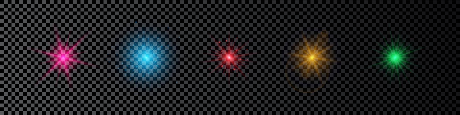 Light effect of lens flare vector
