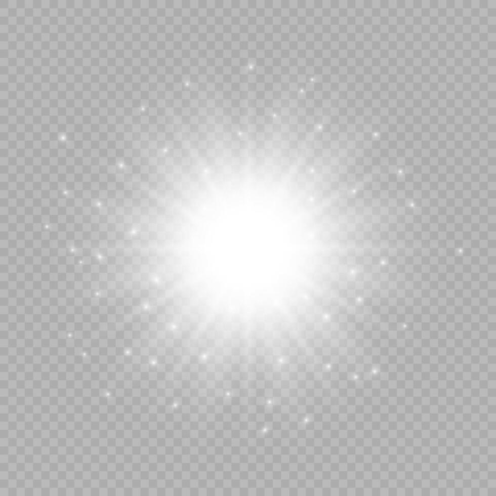 Light effect of lens flares vector