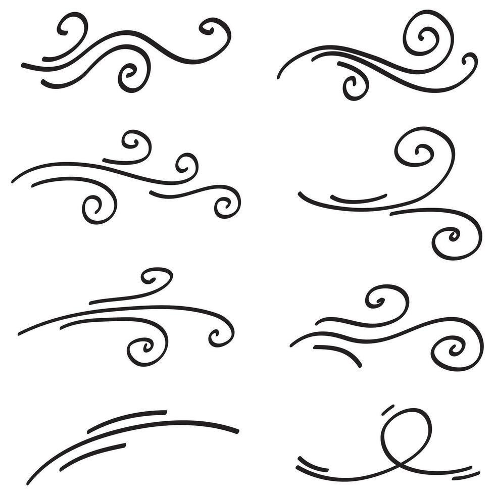 doodle wind illustration vector handrawn style