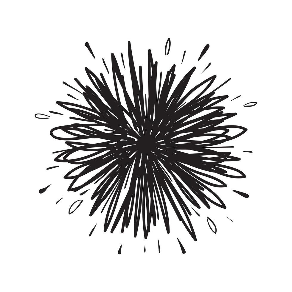 Starburst, sunburst element. Vector illustration